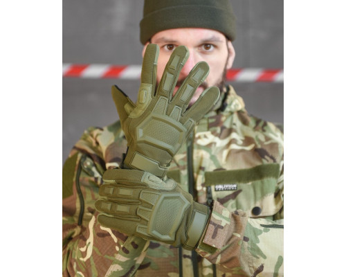 Рукавиці тактичні M-Pact олива ВТ6343