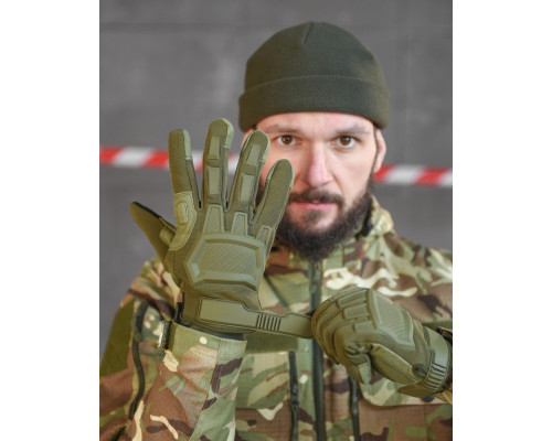 Рукавиці тактичні M-Pact олива ВТ6343 — фото 4