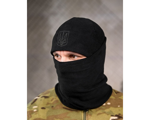 Комплект шапка баф чорний Police ВТ6254