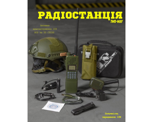 Радіостанція портативна тактична двох діапазонна. a833 Рація Baofeng AR-152 ВТ3737 — фото 8