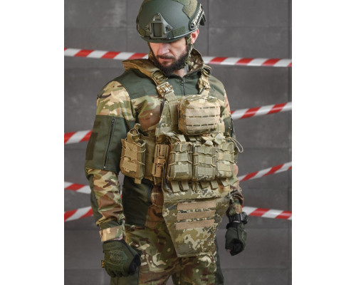Плитоноска 4 швидких скидання Cordura піксель НП5128