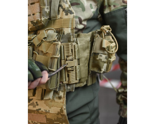 Плитоноска 4 швидких скидання Cordura піксель НП5128 — фото 7