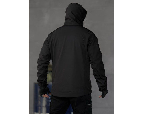 Демісезонна тактична куртка софтшел lion black ВТ5053 — фото 3