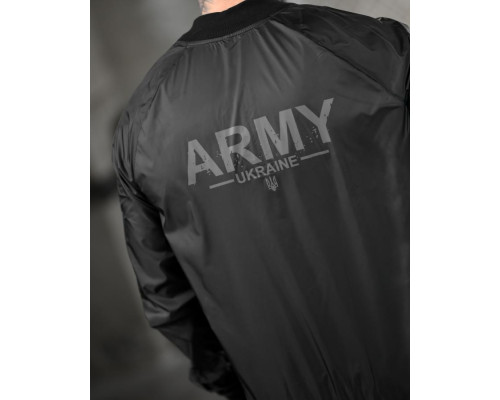 Легка вітровка army black ВТ5072 — фото 3