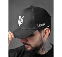 Бейсболка ukraine black ch/b
