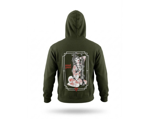 Мілітарі худі TRENASH girl oliva ДЛ6444