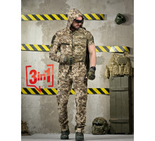 Літній еластичний тактичний костюм fragment 3в1 піксель ДЛ6475
