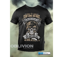 Тактична футболка Oblivion Go fast Oblivion black ДЛ6582