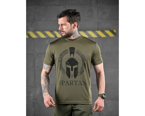 Тактична потоотводяща футболка Oblivion SPARTAN олива ДЛ6583
