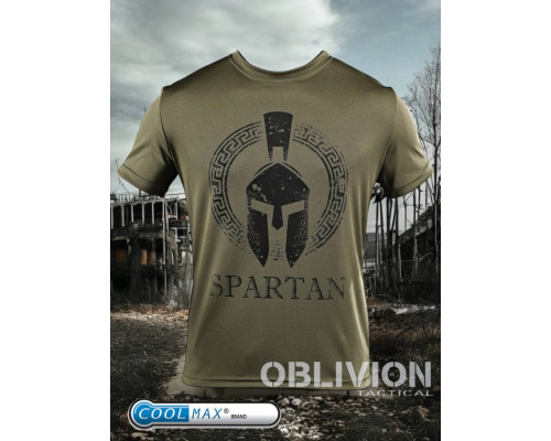Тактична потоотводяща футболка Oblivion SPARTAN олива ДЛ6583 — фото 6