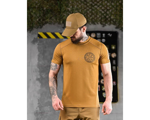 T-shirt CoolPass runes coyote DL7019 — фото 3