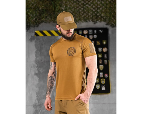 T-shirt CoolPass runes coyote DL7019 — фото 6
