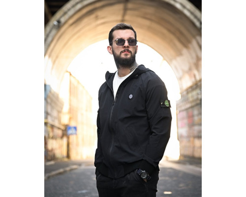 Міська Ветровка Stone island кишеня black 4 ДЛ7035