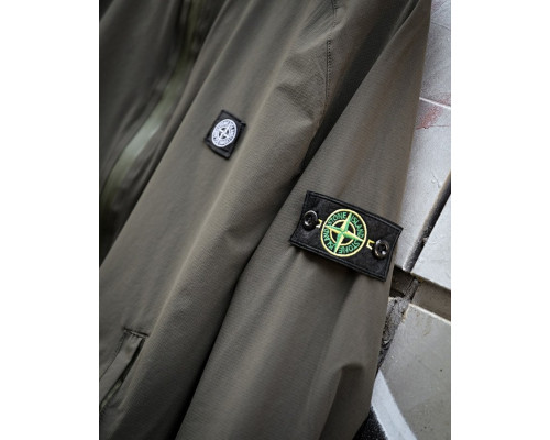 Міська вітровка Stone Island карман оліва 4 люкс ДЛ7037 — фото 10